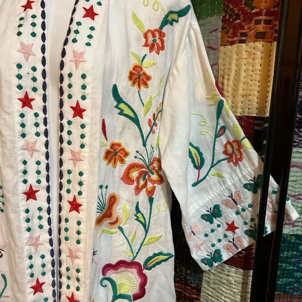 NWT$210 Johnny Was Averi Linen Kimono SMALL - Picture 3 of 9